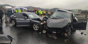 Bursa'da feci kaza! 4 ara&ccedil; birbirine girdi: 4 &ouml;l&uuml;, 7 yaralı