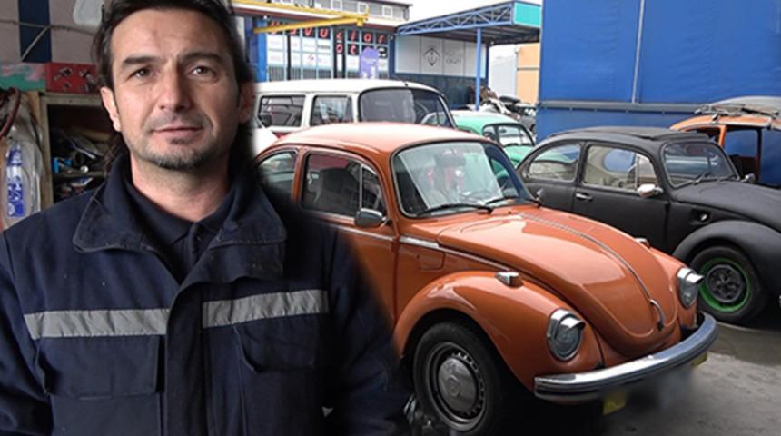 Yer: Kocaeli... Ömrünü bu tutkuya adadı, vosvostan başka araç tamir etmiyor! Gören şaşırıyor