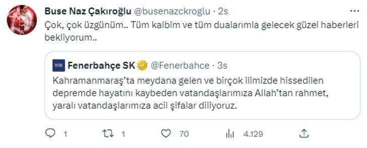 Kahramanmaraş'ta yaşanan deprem sonrası tek yürek oldular! Spor camiasındaki önde gelen isimlerden mesajlar... G1