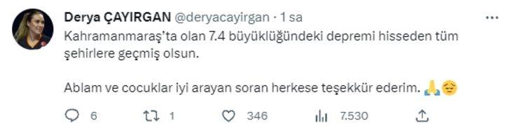 Kahramanmaraş'ta yaşanan deprem sonrası tek yürek oldular! Spor camiasındaki önde gelen isimlerden mesajlar... G5