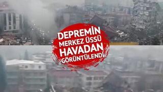 SON DAKİKA | Deprem sonrası facianın boyutu gün ağarınca ortaya çıktı! Kahramanmaraş'ın Pazarcık ilçesi havadan işte böyle görüntülendi