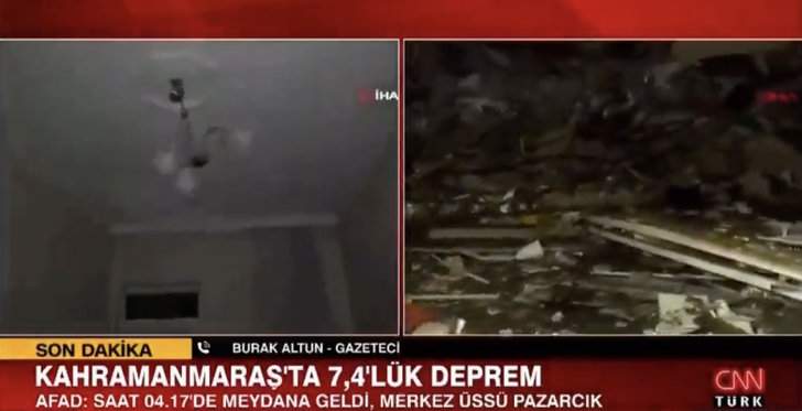 Gazetecinin zor anı! Canlı yayında depremin yarattığı yıkımı anlatırken gözyaşlarını tutamadı: "Malatya komple yıkıldı"