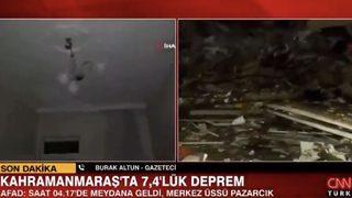 Gazetecinin zor anı! Canlı yayında depremin yarattığı yıkımı anlatırken gözyaşlarını tutamadı: Malatya komple yıkıldı