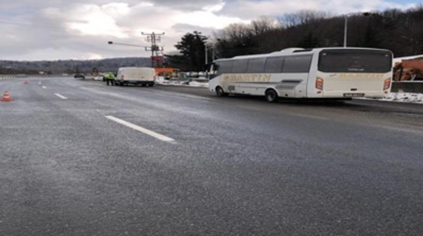 Kış lastiği denetiminde 14 sürücüye 35 bin lira ceza