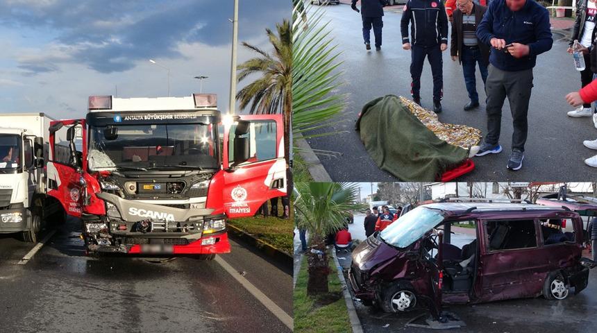Depremzedelere yardıma giden itfaiye aracı kaza yaptı! 1 ölü, 3 yaralı... Annesinin elini öptü, gözyaşına boğuldu