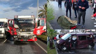 Depremzedelere yardıma giden itfaiye aracı kaza yaptı! 1 ölü, 3 yaralı... Annesinin elini öptü, gözyaşına boğuldu