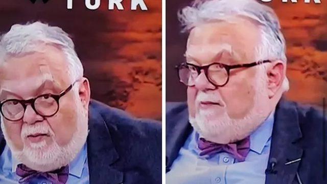 Celal Şengör'ün gözüne ne oldu? Celal Şengör'ün gözündeki bant canlı yayında dikkat çekti