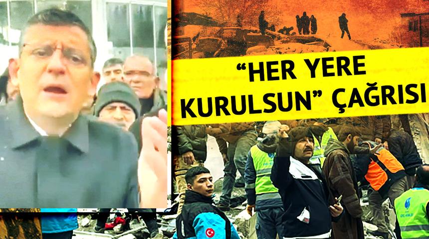 Özgür Özel depremin vurduğu Malatya'dan "Herkes bunu söylüyor" diyerek isyan etti: "Yüz binlerce asker nerede? Ordunun, devletin seferber edilmesi lazım"