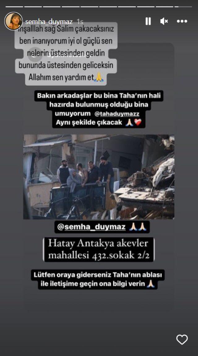 'Taha Duymaz öldü' iddiaları deprem sonrası gündem oldu! Taha Duymaz'ın son sağlık durumu nasıl? Ablasından açıklama!