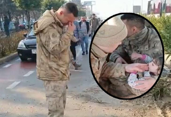 Büyük yıkımın ardından Minik Ayla'yı kurtaran komutan gözyaşlarına boğuldu! "Okula gideceğim diyor ya..."