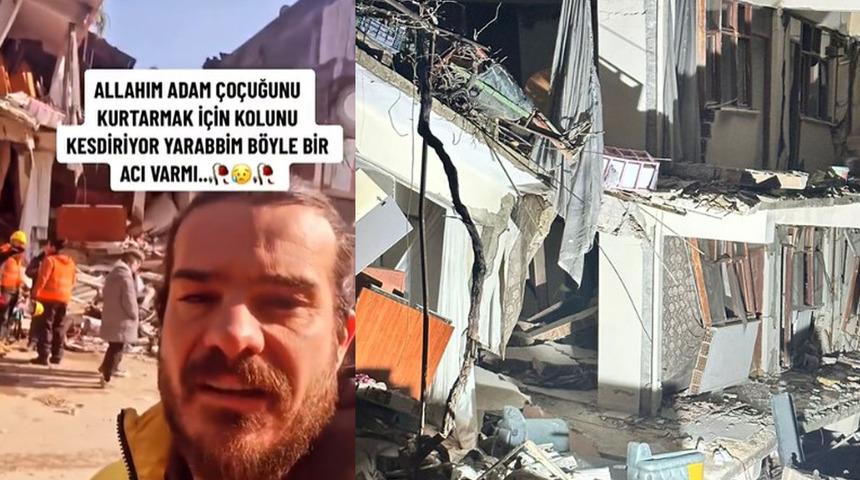 'Binanın içinde bir adam var... Kabul etti! Kolunu kesecekler arkasındaki bebeğe ulaşmak için' Hakan Hatipoğlu deprem bölgesindeki büyük acıyı paylaştı