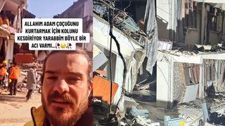 'Binanın içinde bir adam var... Kabul etti! Kolunu kesecekler arkasındaki bebeğe ulaşmak için' Hakan Hatipoğlu deprem bölgesindeki büyük acıyı paylaştı