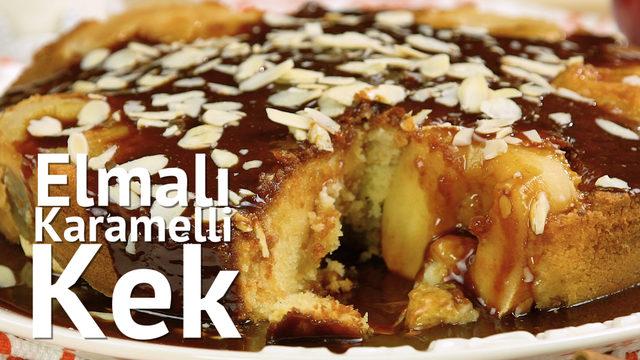 Elmaya doyurur: Elmalı karamelli kek tarifi
