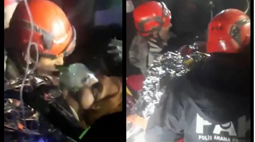 "Mucizeler peş peşe geldi" Depremin 116'ncı saatinde anne ve 2 kızı sağ kurtarıldı