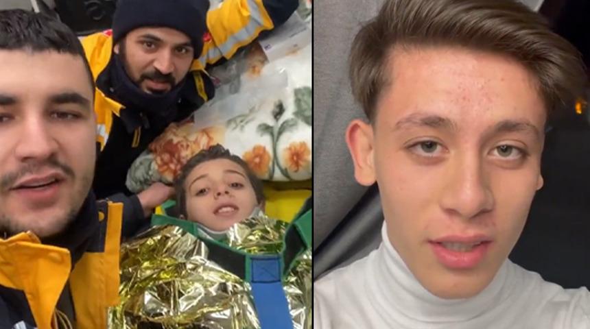 113 saatlik mucizenin ardından enkazdan çıkarıldı! İlk işi Arda Güler'e seslenmek oldu! Genç oyuncu da hemen cevap verdi...