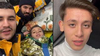 113 saatlik mucizenin ardından enkazdan çıkarıldı! İlk işi Arda Güler'e seslenmek oldu! Genç oyuncu da hemen cevap verdi...