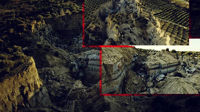 Hatay’da deprem sonrasında dehşete düşüren görüntü! Felaketin boyutunu gözler önüne serdi... Tarla ikiye bölündü