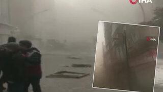 Kamera kayıttaydı! 'Ya Rabbi tövbe başımıza yıkılıyor' Ortaya çıkan o videoda bina yıkıldı ve...