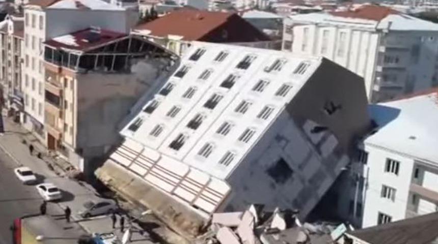 Camı bile kırılmadı ama yan yattı! O bina ile ilgili açıklama: Zemin etüdü yapılmayınca...