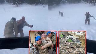 Herkes bu kareyi paylaşıyor: Karşısında Mehmetçik'i görünce gözyaşlarıyla sarıldı! Yerlerde uyuyorlar...