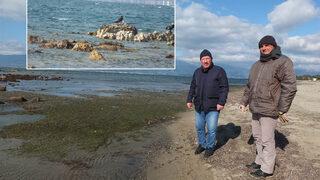 Depremden sonra olunca... 2500 yıllık antik liman ortaya çıktı Görüntü endişelendirdi... Denizdeki çekilme deprem habercisi mi?