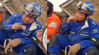 Sosyal medyanın gündemine oturdu! Deprem bölgesindeki Türk ekipler, Çinli meslektaşlarına ikram etti: Bir bidon ister artık