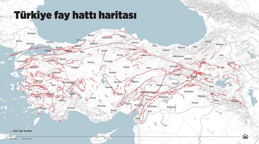 Doğu Anadolu Fay Hattı hangi şehirlerden geçiyor? Evimin altından fay hattı geçiyor mu? AFAD fay hattı sorgulama ekranı