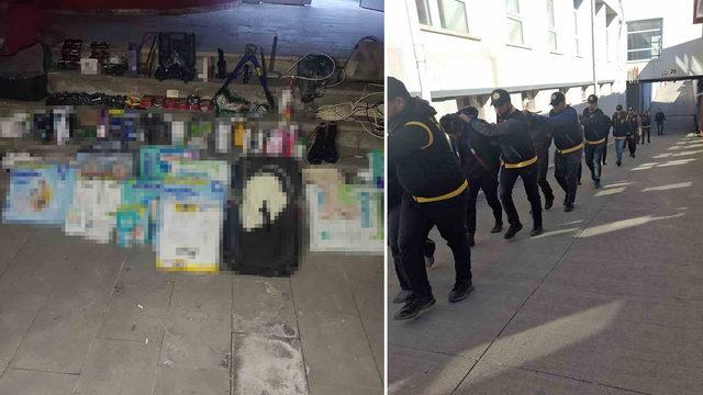 Depremzedelerin malzemesini çalan 10 hırsız tutuklandı