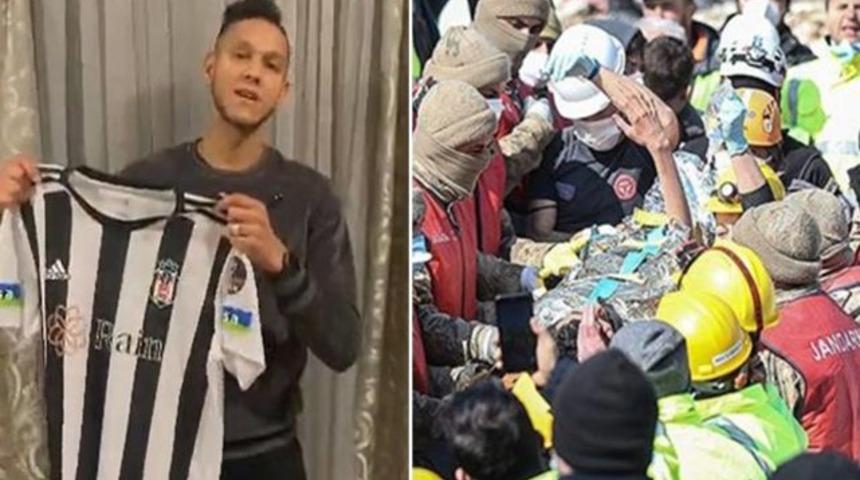 Beşiktaş'ın yıldızı Josef de Souza küçük depremzedeye kayıtsız kalamadı! "Mücadeleden vazgeçmememiz için hepimize örnek oldun"