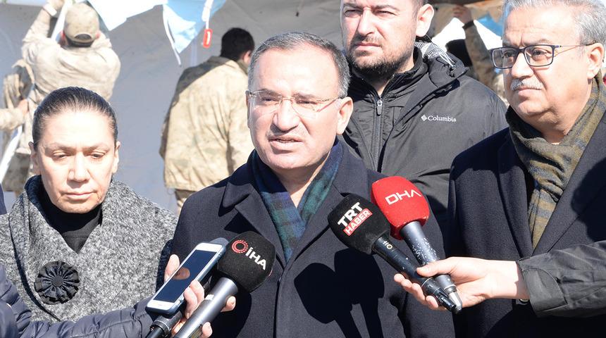 Adalet Bakanı Bozdağ: Deprem bölgesinde davalar 2 ay ertelenecek