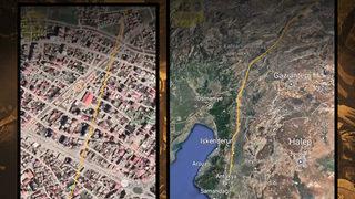 Kahramanmaraş depreminin en net görüntüsü! Fay kırıklığını Google Earth’e işledi... Fayın üzerindeki binaları tek tek gösterdi