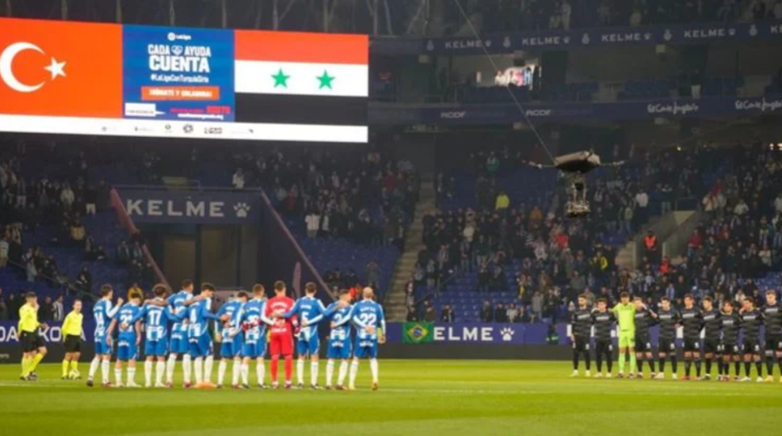 Espanyol - Real Sociedad karşılaşmasında depremzedeler için yardım çağrısı