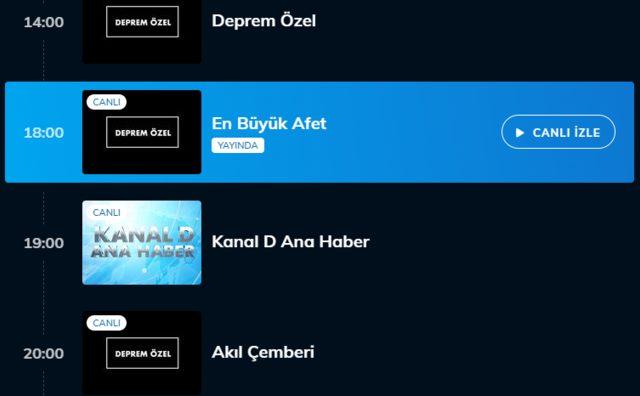 kanal d 14 subat yayın akisi