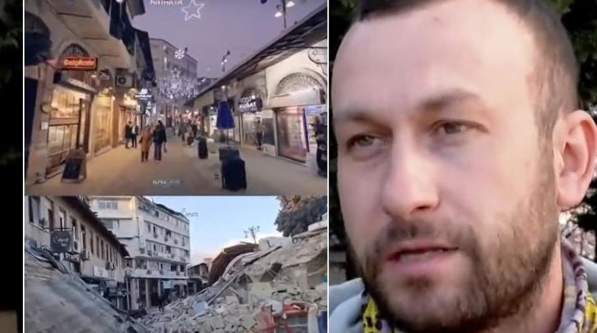 'Ağlaya ağlaya çektim' Arasında sadece 40 gün var... Antakya'daki o caddenin deprem öncesi ve sonrası videosu gündem oldu 'Nice depremlerde yıkılmadı'