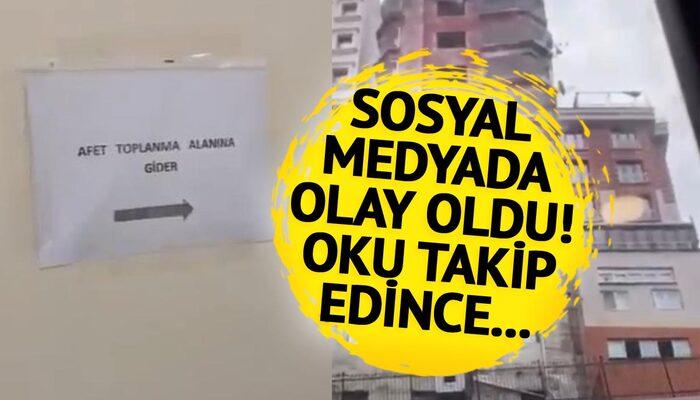 Sosyal medyada olay oldu! Oku takip edince çıkan bina...