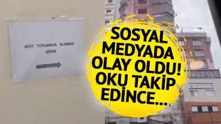 Ok işaretiyle gösterilen afet toplanma alanı İstanbul'daki akılalmaz binaya çıktı! Sosyal medyada çok konuşulan görüntüler... Bağcılar Belediye Başkanı'ndan açıklama