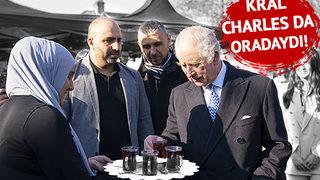 Çay ikramına 'hayır' diyemedi! Türkiye'deki deprem için harekete geçilmişti... Kral Charles da oradaydı! Majesteleri gönüllülerle buluştu