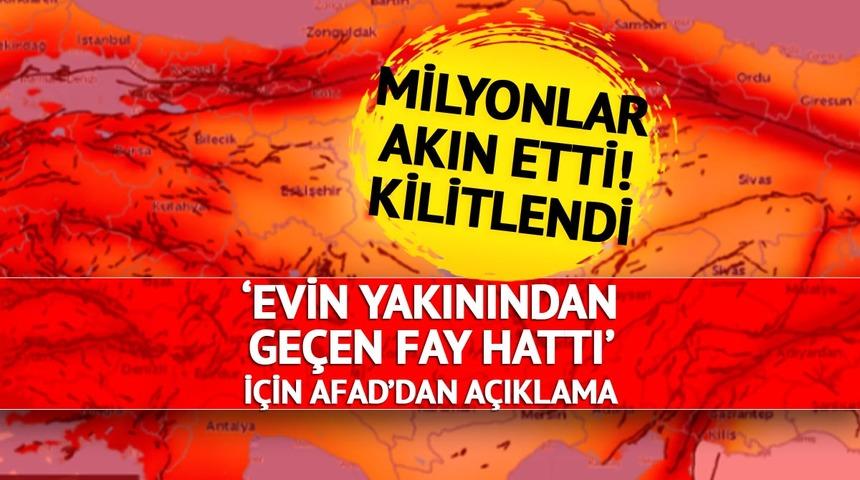 Milyonlarca kişi akın etti kilitlendi: AFAD açıkladı! Evinizin yakınından geçen fay hattı... Herkes Türkiye deprem tehlike haritasını merak ediyordu
