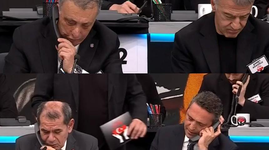 4 b&uuml;y&uuml;kler 'tek y&uuml;rek' oldu! Beşiktaş, Fenerbah&ccedil;e, Galatasaray ve Trabzonspor Başkanları canlı yayında bağış topladı