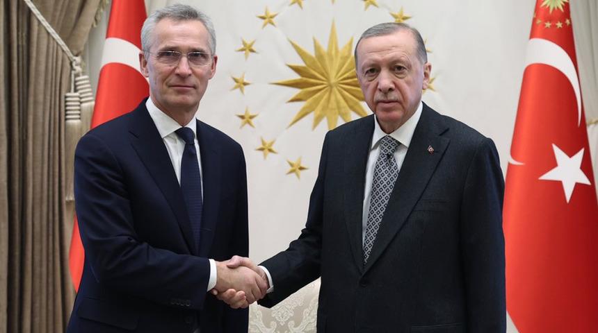 Cumhurbaşkanı Erdoğan, NATO Genel Sekreteri Stoltenberg'i Beştepe'de kabul etti