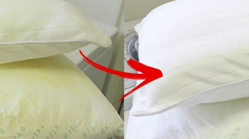 Sarı yastık lekelerini bembeyaz yapıyor! Yastıklarınızı mis gibi kokutacak doğal &ccedil;&ouml;z&uuml;mler