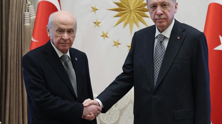 SON DAKİKA | Cumhurbaşkanı Erdoğan, Devlet Bahçeli ile Beştepe'de bir araya geldi
