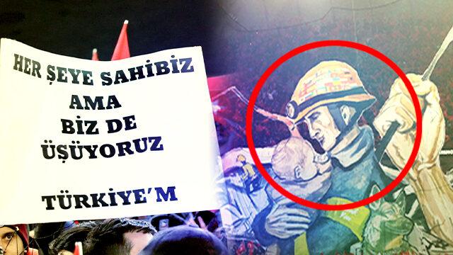 Trabzonspor Basel maçında tüyleri diken diken eden koreografi! 