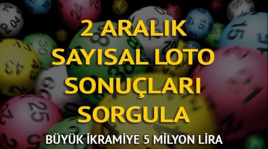 Sayısal Loto sonuçları sorgula: 2 Eylül Sayısal Loto sonuçları, 1099. haftanın sayıları