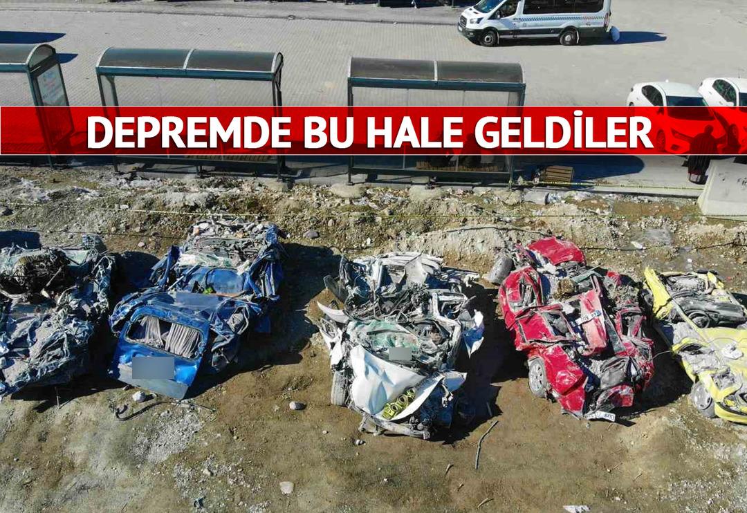 Milyonluk arabalar bu hale geldi! &Ouml;zellikle bir tanesi... Depremde top şeklini alan ara&ccedil; herkesi şaşkına &ccedil;evirdi
