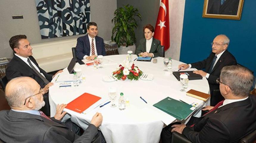 Altılı Masa, Saadet Partisi'nin ev sahipliğinde deprem gündemiyle toplandı