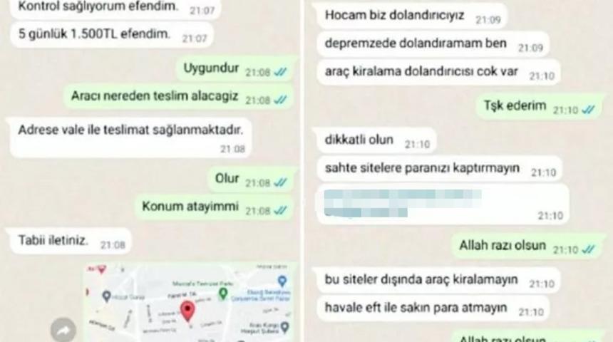'İnsaflı dolandırıcı' sosyal medyada gündem oldu! "Ben depremzede dolandıramam"