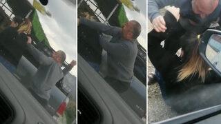 Depremzede kadına sokak ortasında tekme tokat dayak! O anlar kamerada