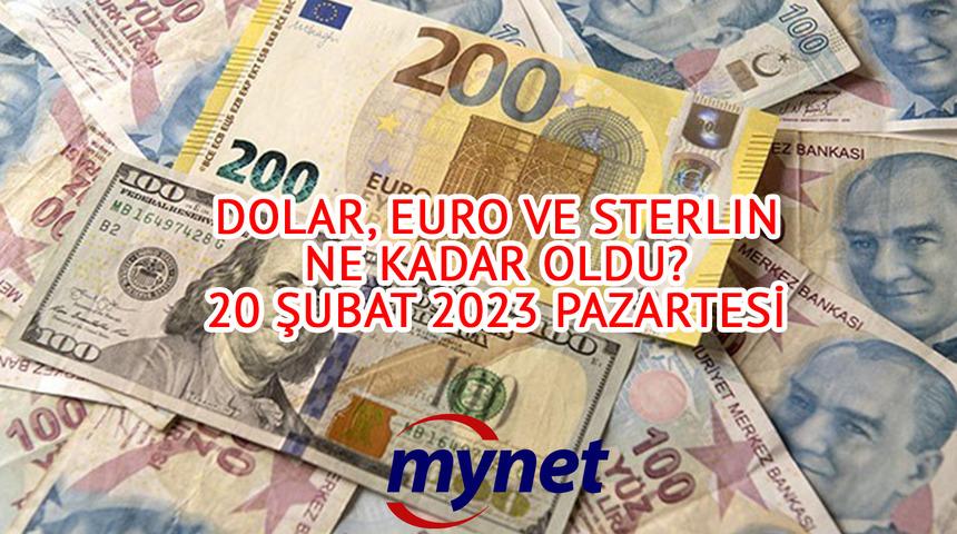 DOLAR ne kadar? EURO kaç TL? İşte 20 Şubat 2023 Pazartesi dolar, euro ile sterlin fiyatlarında son durum ve canlı takip ekranı!
