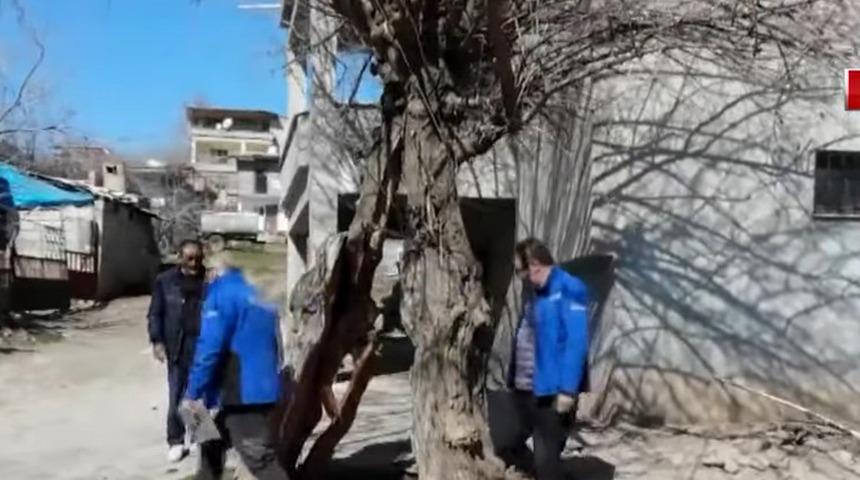 Artık ağacın içinden geçilebiliyor! 'Fayın üzerindeki her şey mutlaka...' Deprem ağacı ortadan ikiye bölmüş